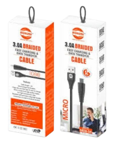 Usb Data Cable Packaging Boxes - Bleached Kraft Paperboard, Rectangular Shape, Multi Color | Spot UV Printing, Moisture Proof, Termite Resistant