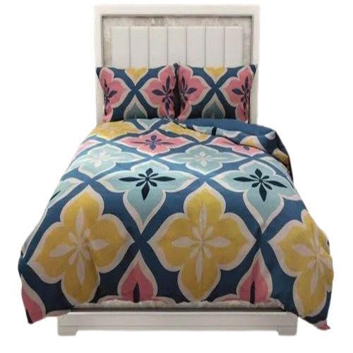 Cotton Printed King Size Bedsheet - Multicolor, Easy to Clean, Eco-Friendly, Washable Design