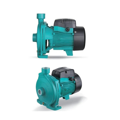 Centrifugal Transfer Pump - 1 HP Single Phase High Pressure | Metal Construction Green and Black Finish Ideal for Industrial Use