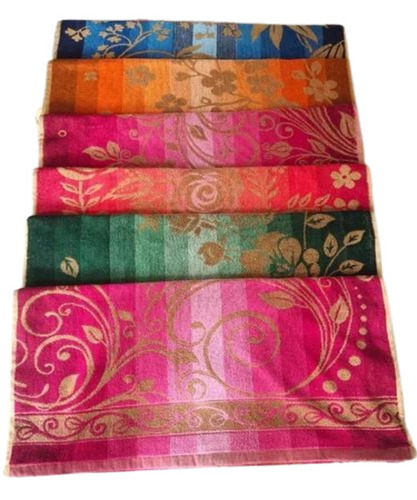 Designer Printed Bath Towel - 100% Cotton, Multicolor, Rectangle Shape | Quick Dry, Soft Touch, Excellent Water Absorbency, Ideal for Home and Hotel Use