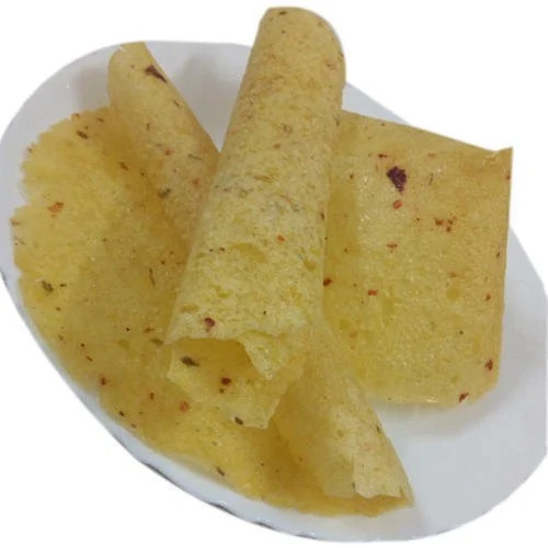 Dry Potato Papad - Fresh 100% Pure Light Yellow Spicy Flavor | Good for Health Suitable for All Ages Food Grade A 1 Year Shelf Life
