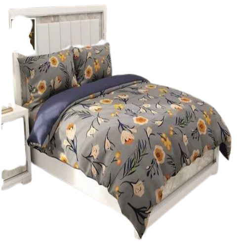 Floral Double Bedsheet - 100% Cotton, King Size 96 Inch | Multicolor Printed, Easy To Clean, Eco Friendly