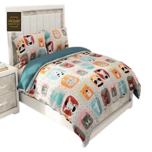 Home Lily Double Bedsheet - King Size 96 Inch, 100% Cotton Printed Multicolor | Easy To Clean, Eco Friendly
