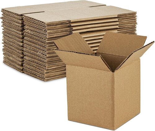 Plain Corrugated Boxes - Biodegradable, Eco-Friendly Moisture Resistant Material | Superior Quality, Machine Made, Customizable Sizes and Colors