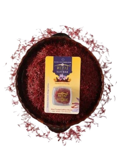 10gm Pure Saffron - 100% Pure, Packet Packaging | Organic, Fresh, Dried, Shelf Life Of 12 Months, Ideal For Culinary Uses