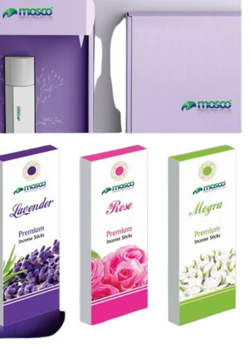 Agarbatti Packaging Box - Paper Material, Multi Color Design | Versatile Usage for Agarbatti Storage and Presentation