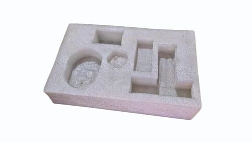 Armour Foam Box Buffer - Foam Material, 40mm Thickness, Rectangular Shape, White Color | Eco-Friendly, Lightweight, Plain Pattern, Ideal for Packaging Supplies