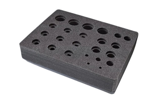Armour Foam Insert Box - Eco-Friendly Rectangular Foam, 25mm Thickness, Light in Weight, Plain Black Texture for Packaging Supplies