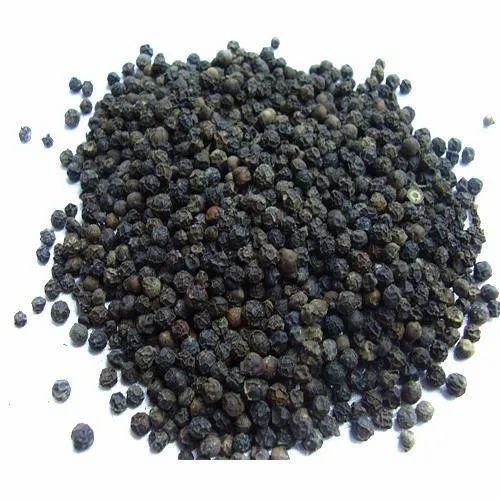 Black Pepper - Organic Dry Round Spices, 5-10 Kg in Plastic Bag | Grade A, Black Color, 24 Month Shelf Life, Store in Cool and Dry Place