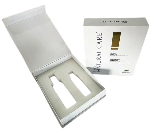 Cosmetic Packaging Box - Paper Material | White Color Printed Design for Stylish Cosmetic Presentation
