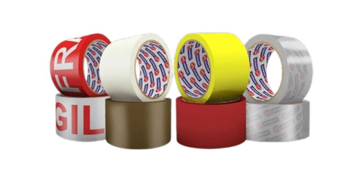 Custom Printed Adhesive Tape - BOPP Material, 25m Length, 2 Inch Width | Multicolor, Single Side Adhesive, Ideal for Carton Sealing