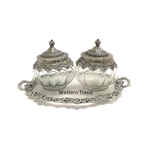 Dry Fruit Serving Bowl with Tray