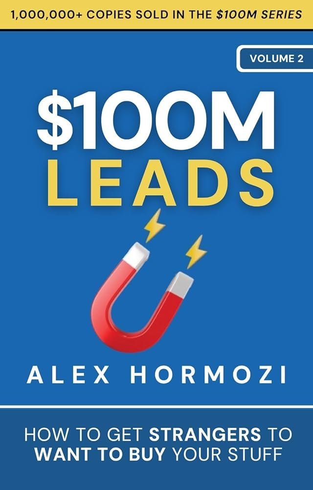 English Book 100M Leads By Alex Hormozi Paperback Latest Edition - Audience: 