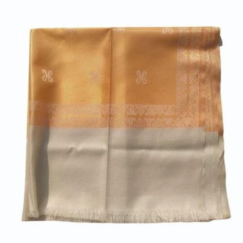 Ladies Printed Polyester Shawl - 80 x 40 Inch, Light Brown Color, Soft and Comfortable for Casual Wear