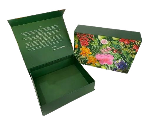 Magnetic Flap Box - Rigid Box, Multi Color, Spot UV Finish, Window Patching, Foil Stamping, Lifted Ink, Additional Cut Out, Embossing, Debossing