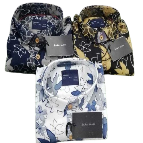 Men Printed Cotton Shirt