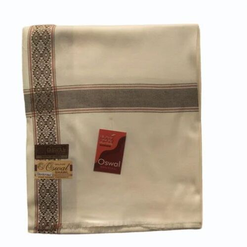 Mens Printed Polyester Shawl - 80x40 Inch Light Brown | Soft, Comfortable, Casual Winter Wear