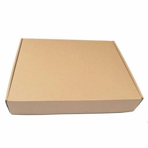 Plain Corrugated Box - Brown Paper, 80-120 GSM, 3-5 mm Thickness, 9.50-12 kg/cm2 Bursting Strength | Ideal for Apparel, Electronics, Food, Gifts & Crafts