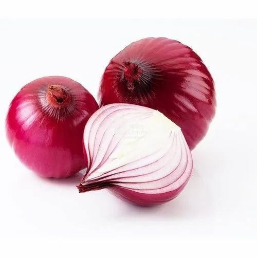 Premium Red Onion - A Grade Organic, 10 Kg Gunny Bag | High Vitamin C 15%, Chopped Style, Cool and Dry Storage