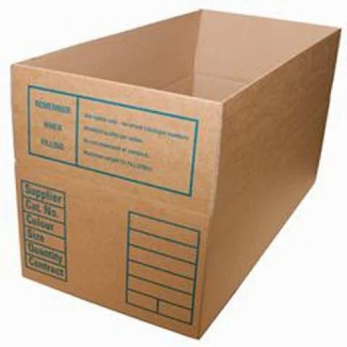 Printed Corrugated Packaging Box - Bio-degradable Kraft Paper, 3 - 7 Ply Construction | Brown Rectangle Shape for Apparel, Electronics, Food, Gifts & Crafts, Home Appliances