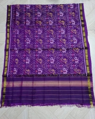 Printed Patola Saree - Cotton Material Stylish Design with Wrinkle-Free Finish for Party Wear and Gifting