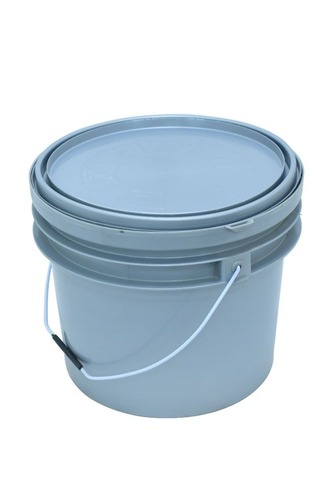 Plastic Container - 7 Kg Storage Capacity, Grey Rigid Design with Leak-Proof Lid and Ergonomic Handle