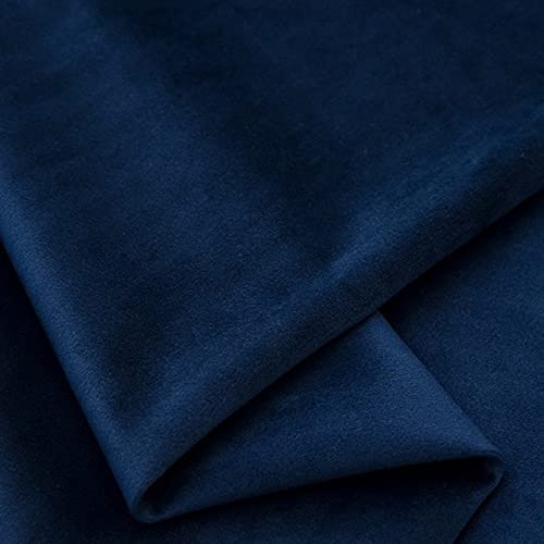 Blessing Sdn-20 Navy Velvet Upholstery Fabric - Shape: ]