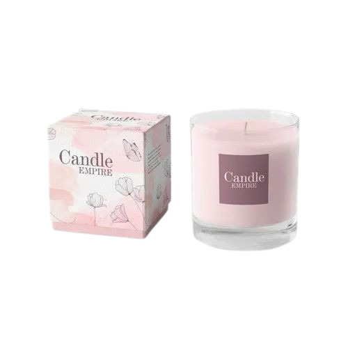 Candle Packaging Box - 350-400 GSM Recycled Paperboard, Square & Rectangle Lock Bottom Design, Weight Capacity < 2 Kg