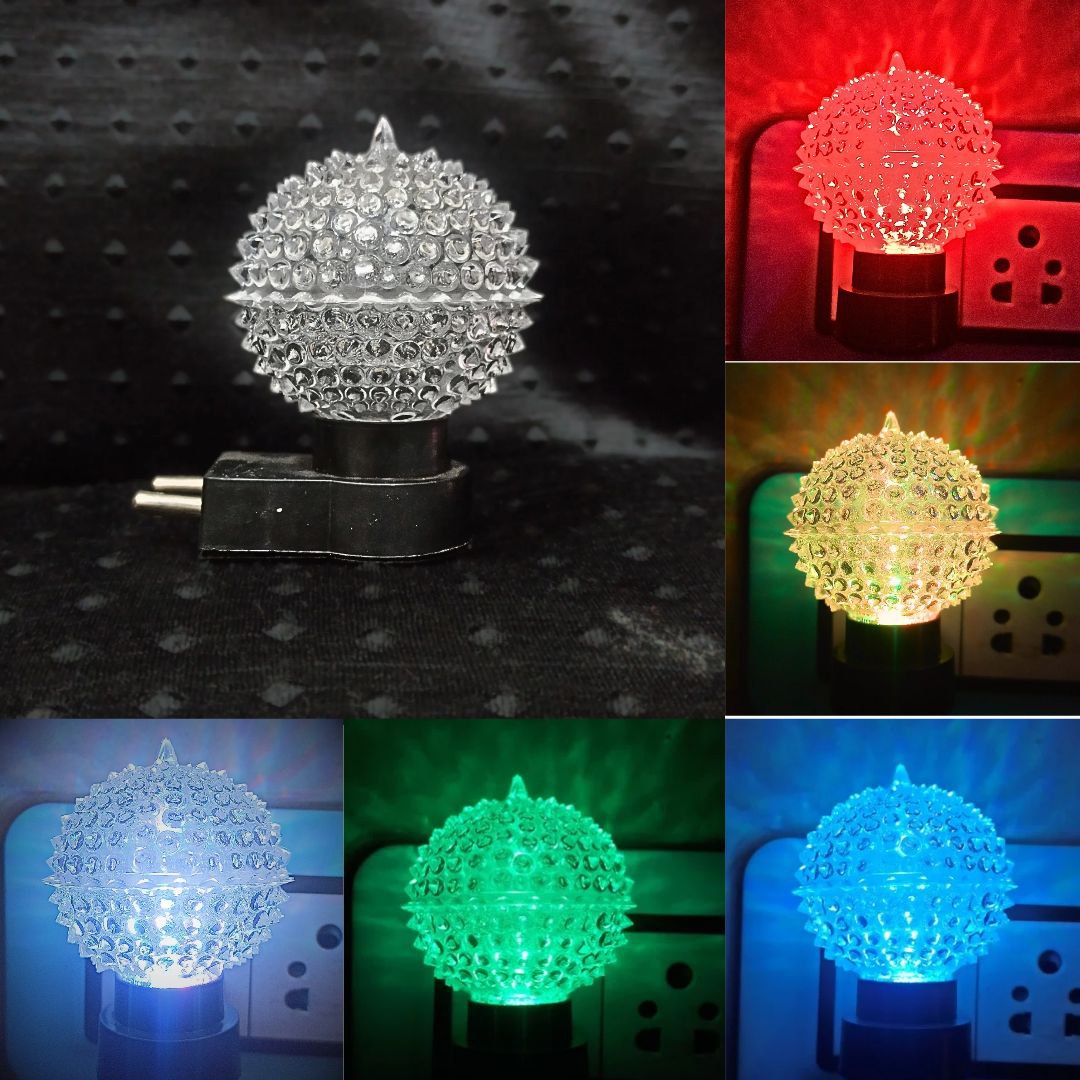 Crystal Transparent Night Plug In Lamp - Material: ]