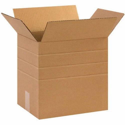 Large Corrugated Box - Rectangular, 3 Ply, Brown Paper | Moisture Proof, Biodegradable, Disposable for Apparel, Electronic, Food, Gift & Crafts Packaging