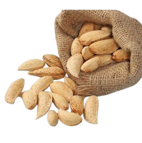 Natural Inshell Almonds Kagzi - Quality: Good Condition: Fresh | Organic Cultivation Dried Style Brown Color FSSAI Certified Shelf Life: 12 Months