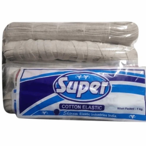 Super Cotton Elastic Tape - Color: White