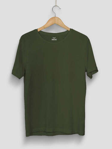 Hand Wash T-Shirts - Cotton Blend, Customized Size, O-Neck, Plain Color, Short Sleeves | Regular Fit, Fade Resistant, Designed for Male and Unisex Wear