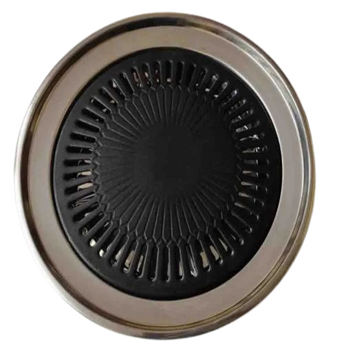 Black Mild Steel Kitchen Gas Grill