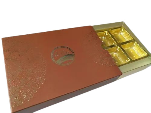 Chocolate Packaging Box - Paper, Rectangular, Multi Color | Customized Printed Design with Offset and Screen Techniques