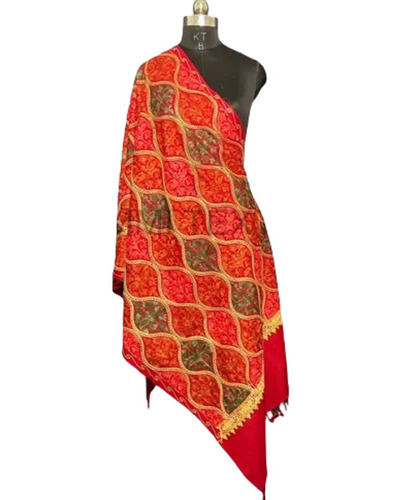 Ladies Wool Printed Shawl - Multicolor, Warm and Soft | Casual Wear for Winter, Hand Wash & Machine Wash Approved
