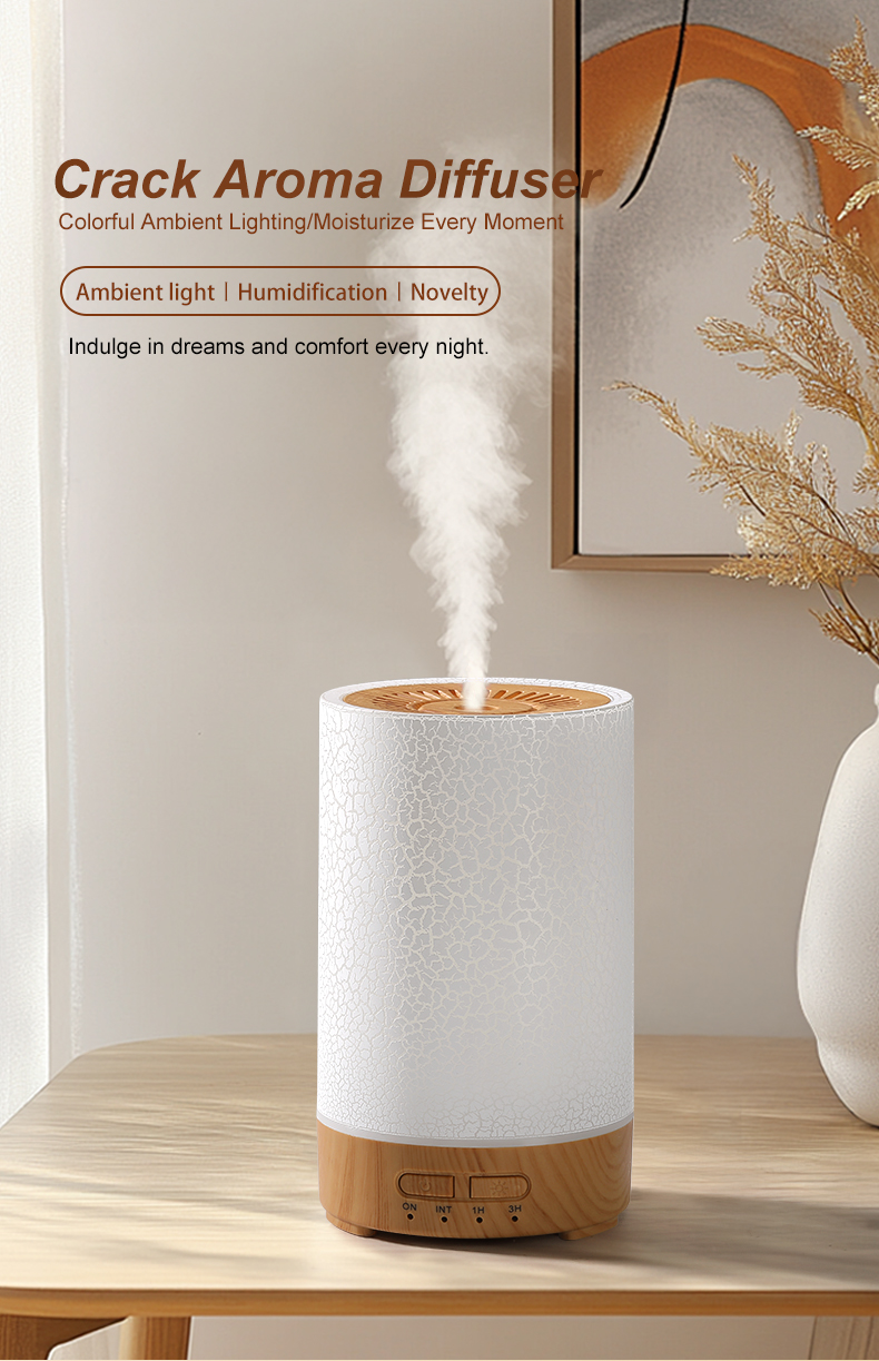 Mini Warm Lamp 150ml Remote Control Essential Oil Aroma Water Fogger Ultrasonic Mist Automatic Aroma
