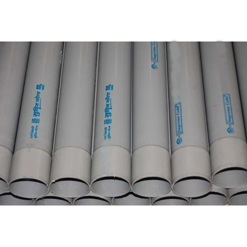 PVC Pipe For Plumbing - Galvanized Material Various Sizes Grey Color Rigid Structure High-Pressure Tolerance 1 Year Warranty Round Shape