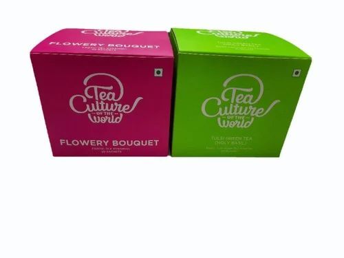 Tea Packaging Box - Cardboard, 1.5-3 mm Thickness | Multi Color Printing, Offset Method for Vibrant Tea Presentation