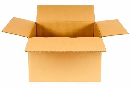 Brown Corrugated Paper Box - Single Wall 3 Ply, 6.5x3.5x2 Inch Rectangular Shape for Apparel, Electronics, Food, Gifts & Crafts