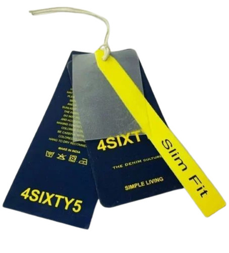 Clothes Hang Tag - Kraft Paper, Multicolor Design for Garment Labeling
