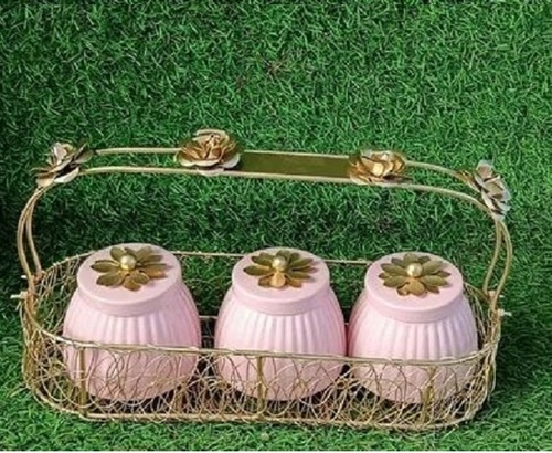 Dry Fruits Jar Set With Tray