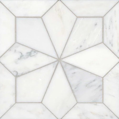Marble Mosaic Tile - Al-Andalus Red Marble, Antique Finish, White Color | Durable Mosaic for Wall Applications