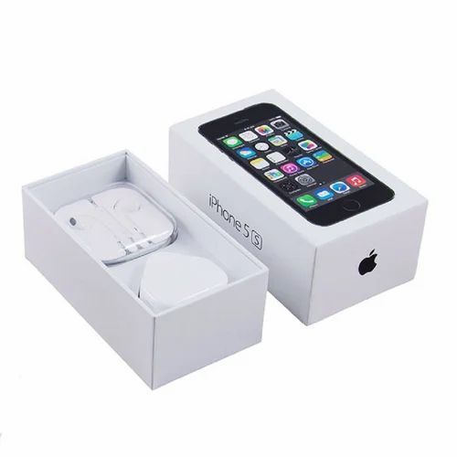Mobile Phone Packaging Boxes - Paper, 4x8.5x3.5 Inches, White, Matte Finish, Moisture Proof, 1.5mm Thickness, Embossed Design