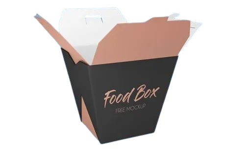 Printed Paper Food Packaging Box - Paper 110X90X64 mm 250-300 GSM 2 kg Capacity | Other Printed Design Versatile Use for Food Items