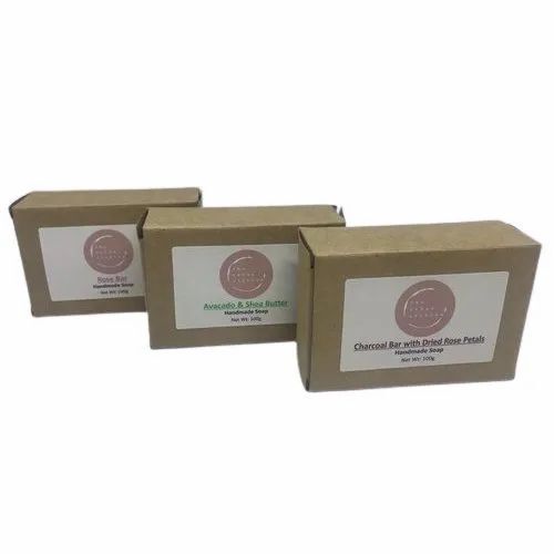 Soap Packaging Box - Recycled Paperboard, 28 x 20 x 4 cm, Multi Color, Matte Finish , Biodegradable, Moisture Proof, Embossing & Cut Out Features