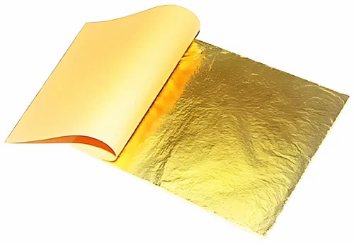 Square Gold Leafing - Gold Material 6x6 Inches Size Golden Color | Quality Craftsmanship New Condition Square Shape
