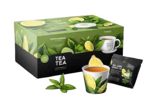 Tea Packaging Box - 270 GSM Printed Paper, Rectangular Shape, Multi Color, Capacity 100g