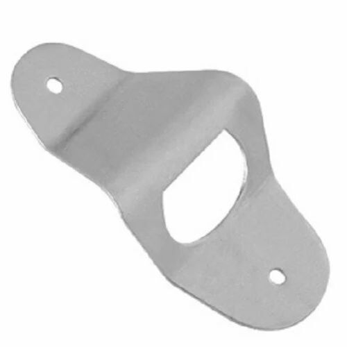 Wall Mount Bottle Opener - Brushed Stainless Steel, Silver Finish with Exposed Screws | Ideal for Bars, Restaurants, and Hotels