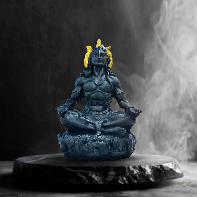 Black Mahayogi Shiva Statue